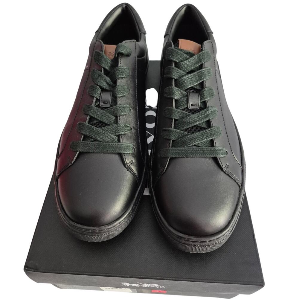 Coach Men C126 Sneakers US 10D Black Leather - Picture 2 of 8